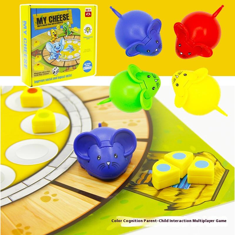 Party Games Multiplayer - Mouse Cheese Children Board Games Toys