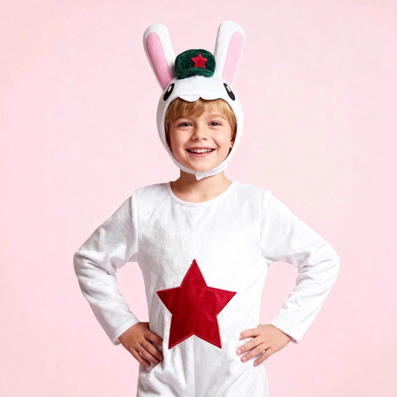 Party Games Easter For Kids - Kids White Easter Costume with Ears