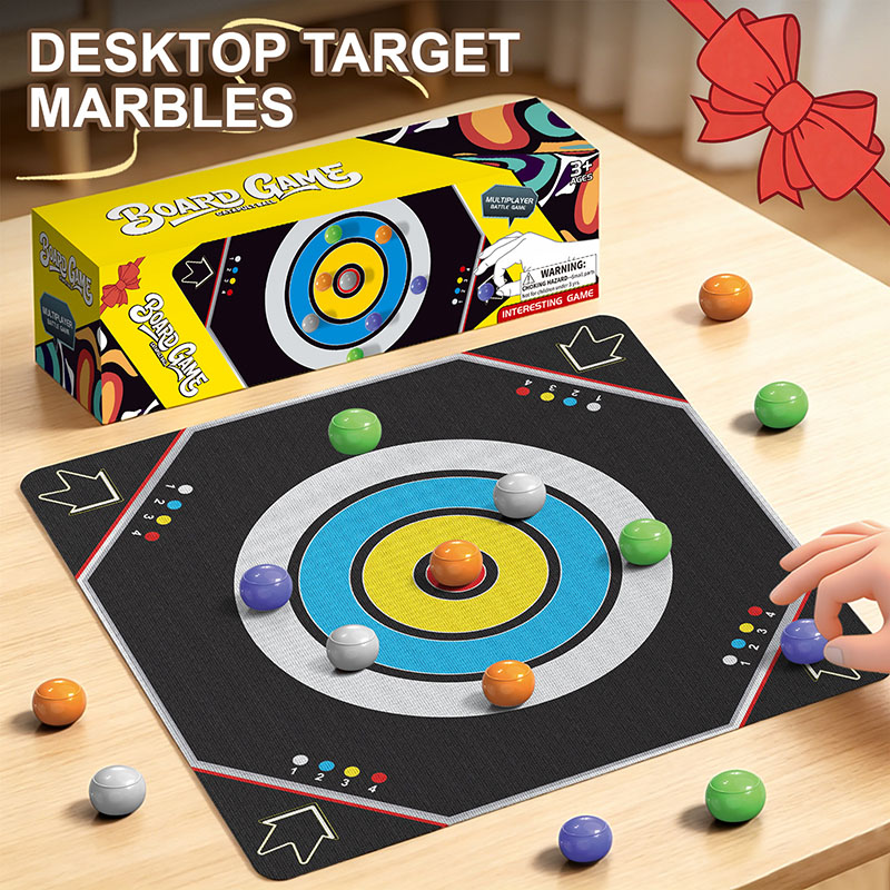 Party Games Multiplayer - New Curling marbleTable Game Desktop Bump