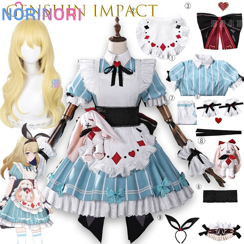 Genshin Impact Alice Cosplay C - Party Games Alice In Wonderland review and price