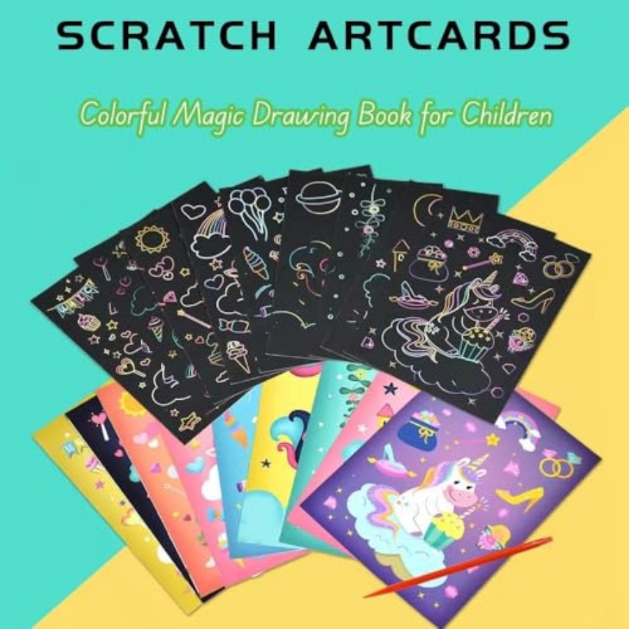 3 Set Magic Scratch Paper Art, - Book Party Games review and price