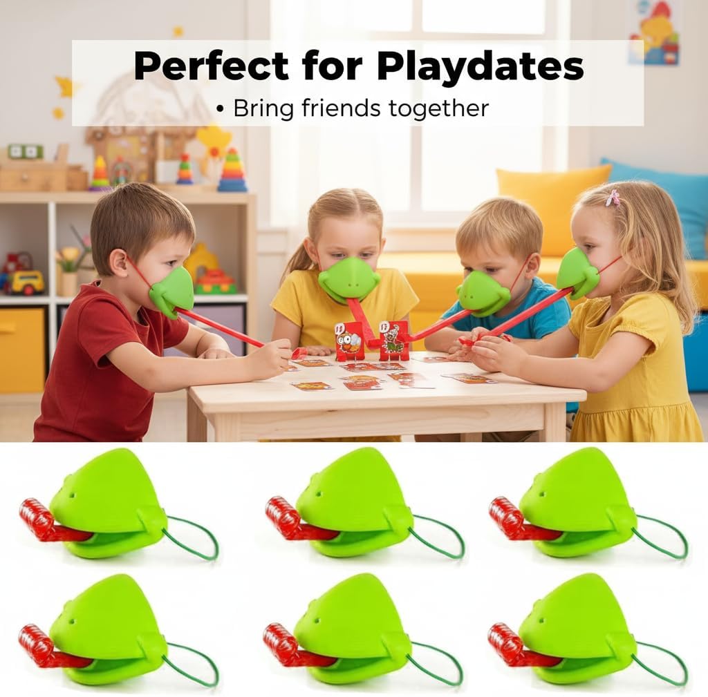 6 Set Chameleon Tongue Shootin - Party Games Easter For Kids review and price