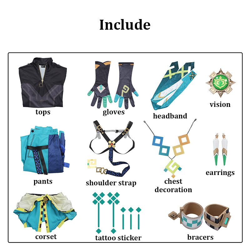 Kinich Cosplay Genshin Impact  - Party Games Kit review and price