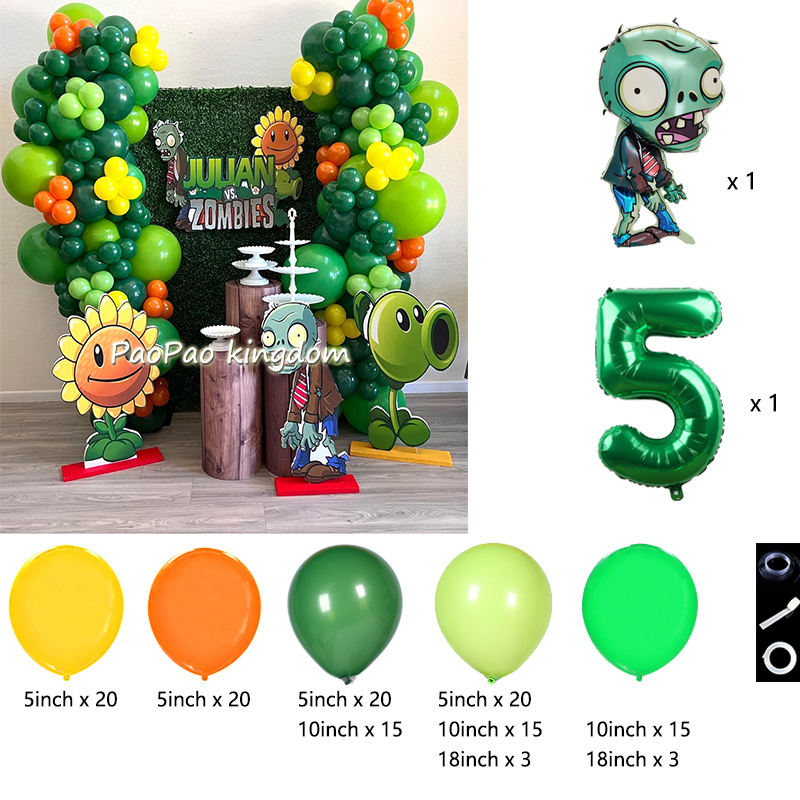 Plants Vs. Z-Zombies Balloons  - Party Games Easter For Kids review and price