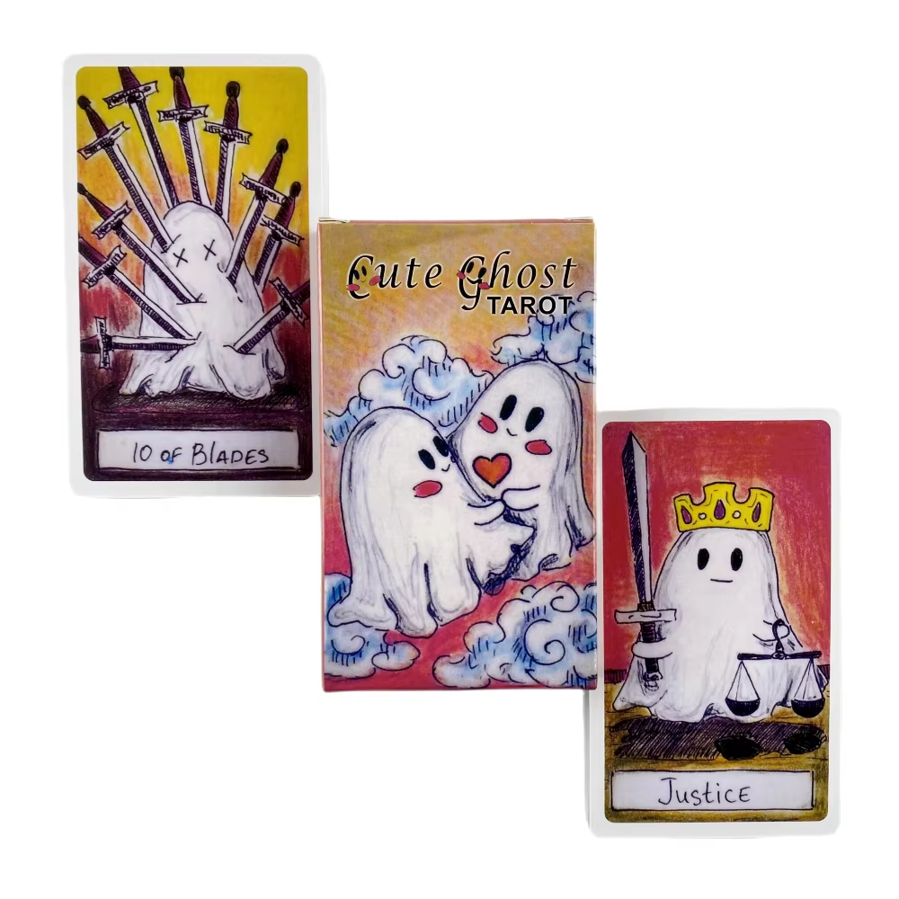 Cute Ghost Tarot Deck Toy Set  - Party Games Adult Birthday review and price