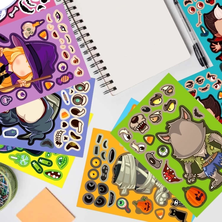 8~40Sheets Halloween Stickers  - Party Games No Supplies review and price