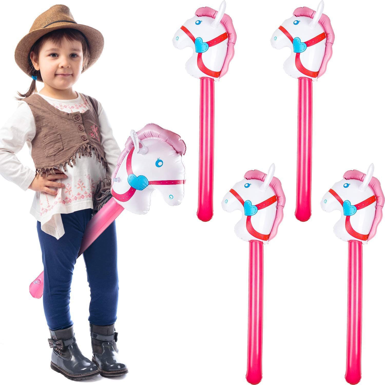 Inflatable Horsehead Stick Uni - Party Games Easter For Kids review and price