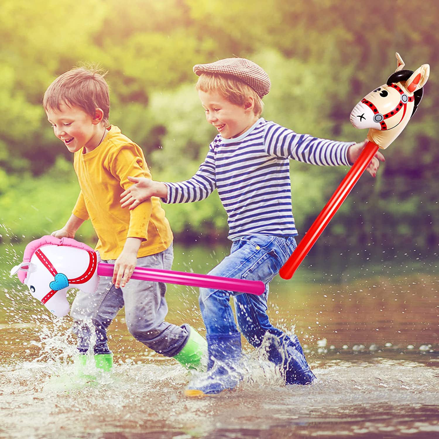 Inflatable Horsehead Stick Uni - Party Games Easter For Kids review and price