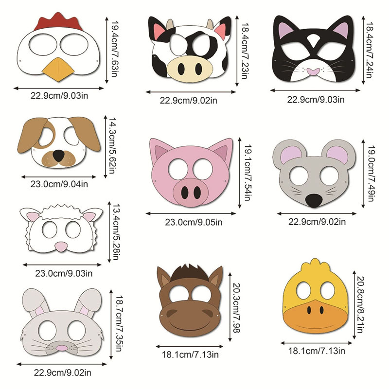 10PCS Farm Theme Cartoon Anima - Party Games No Supplies review and price