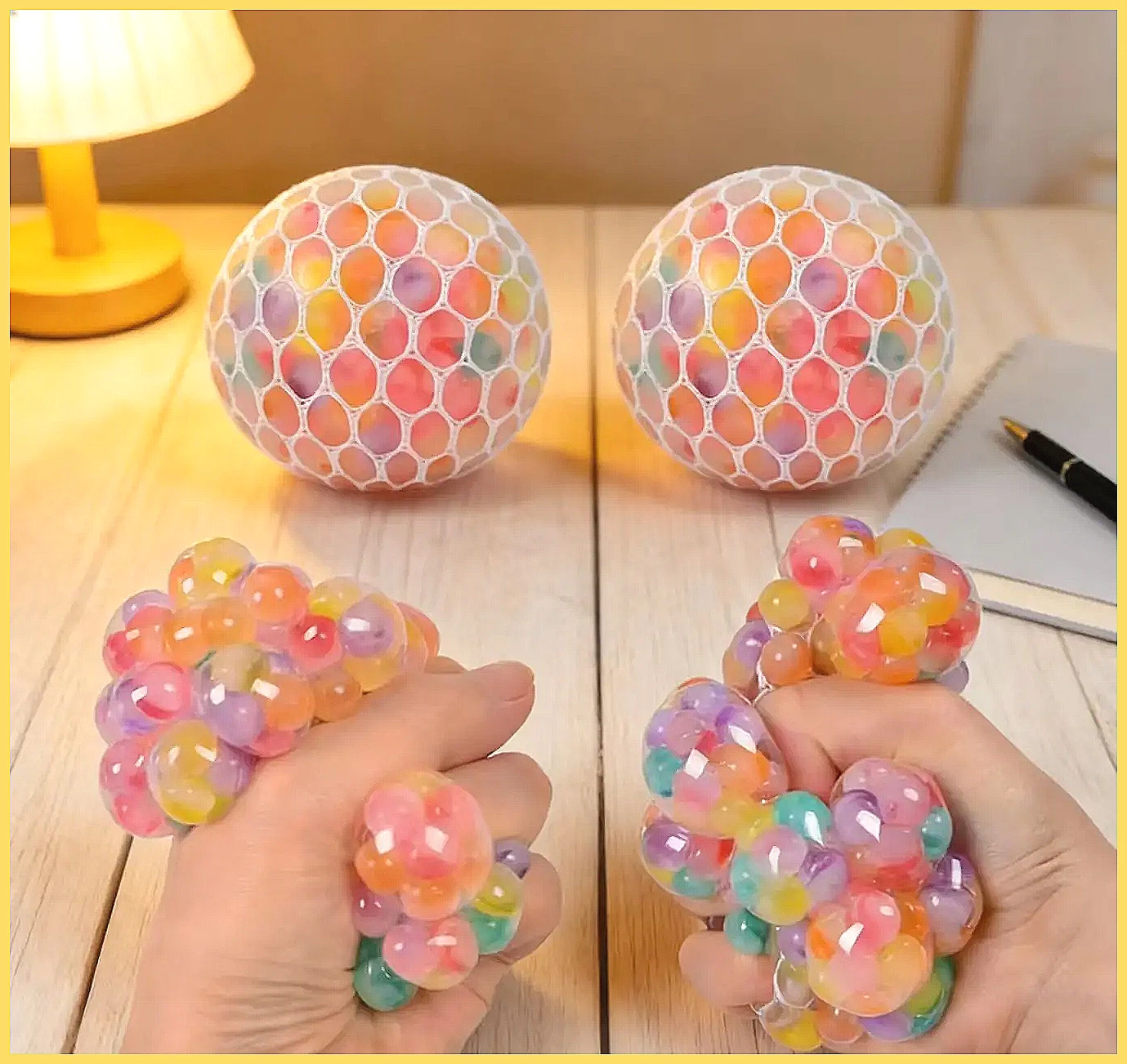 Rainbow Bead Squishy Fidget Ba - Party Games Adults Funny review and price